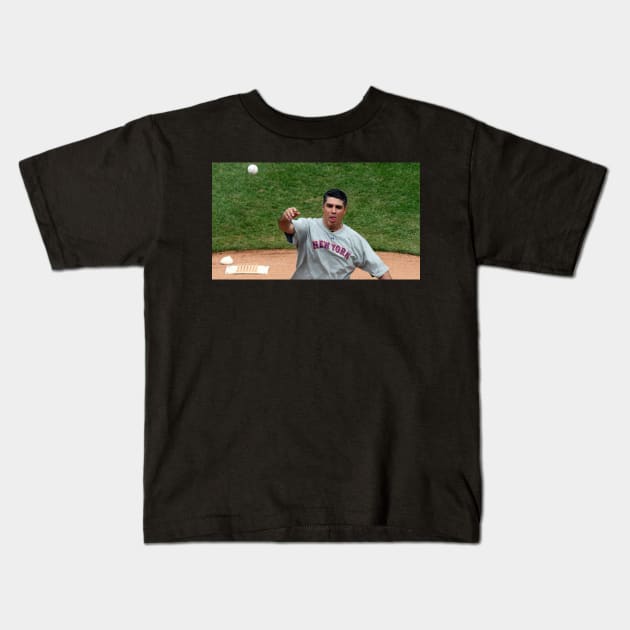 Gary's First Pitch Kids T-Shirt by Howchie